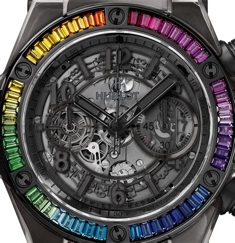 hublot unico all black sapphire rainbow|big bang unico sapphire 42mm.